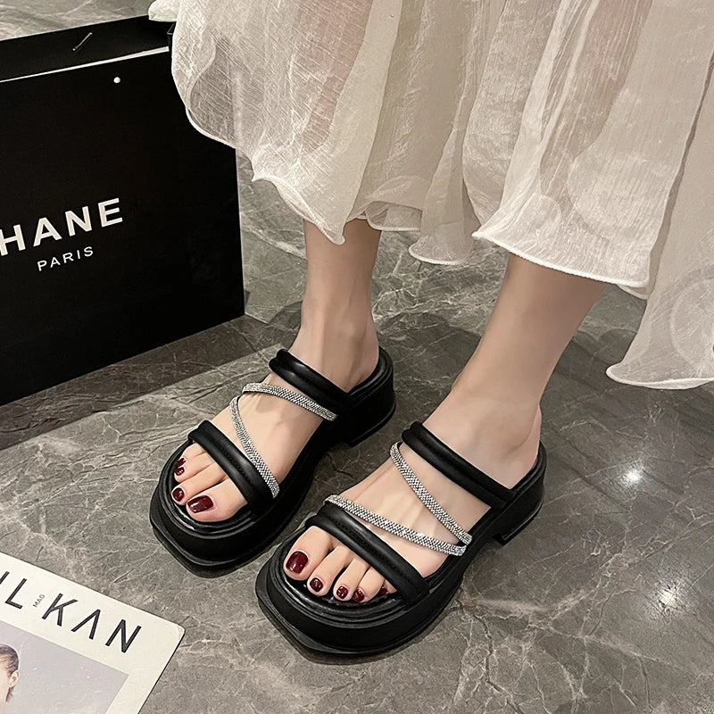 Santorini Platform Slippers - Image 3