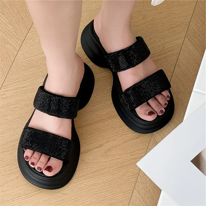 Serena Glit Platform Slippers - Image 7