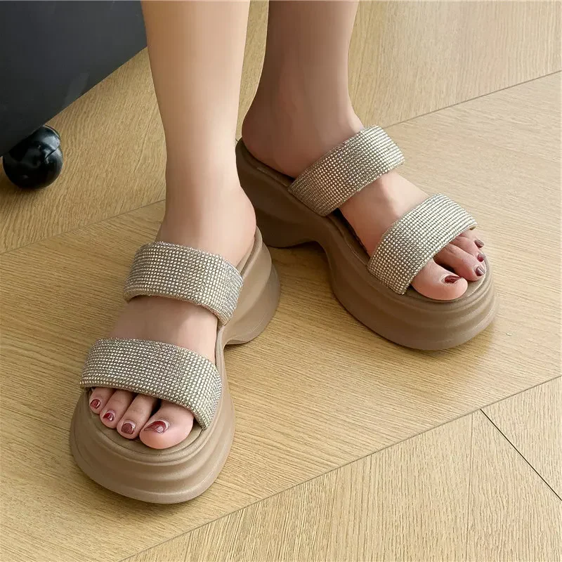 Serena Glit Platform Slippers - Image 8