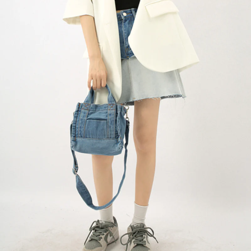Sigma Denim Shoulder Bag - Image 3