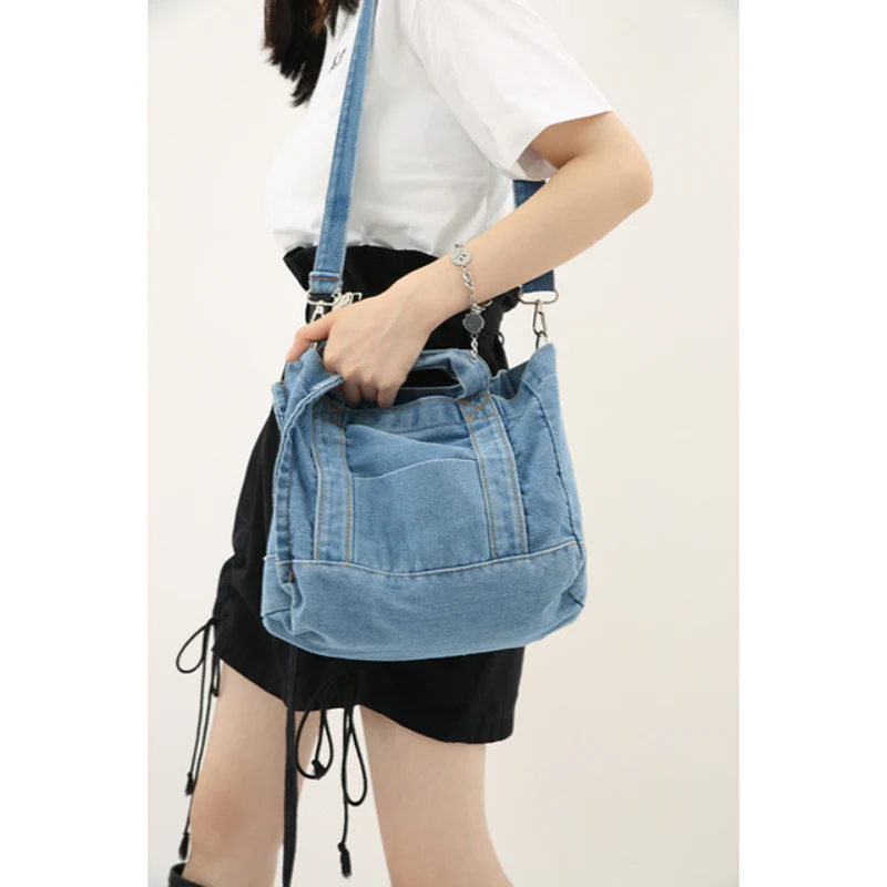 Sigma Denim Shoulder Bag - Image 4