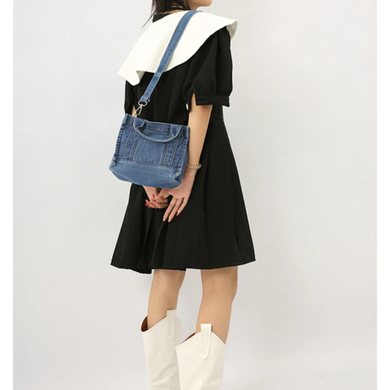 Sigma Denim Shoulder Bag - Image 5
