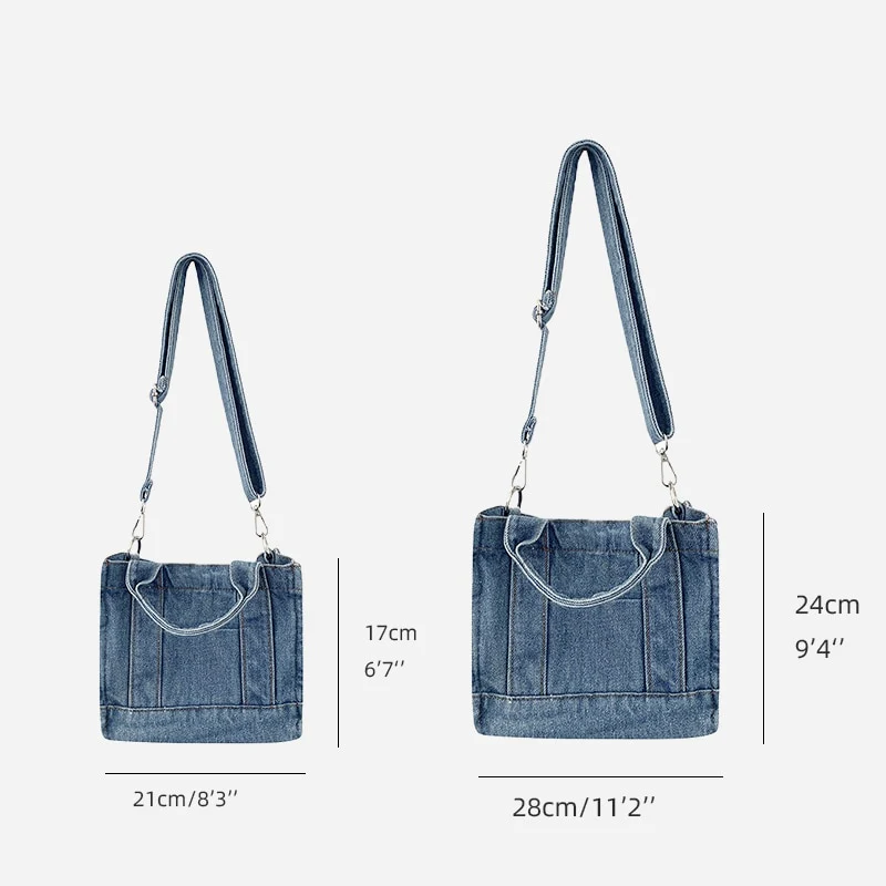 Sigma Denim Shoulder Bag - Image 6