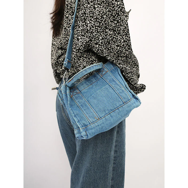 Sigma Denim Shoulder Bag - Image 8