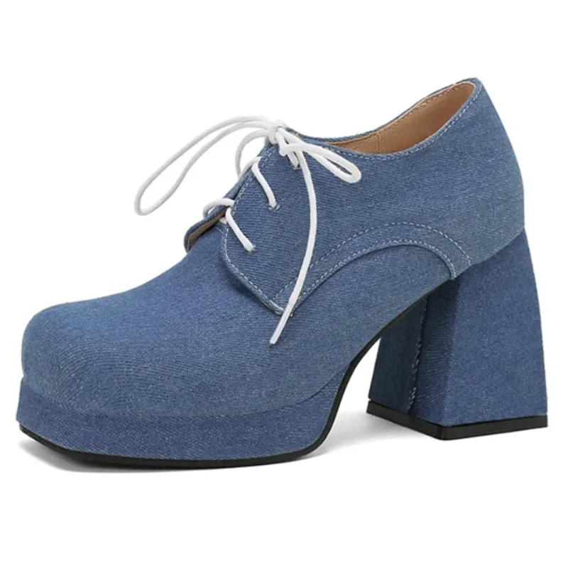 Simone Denim Heels - Image 2