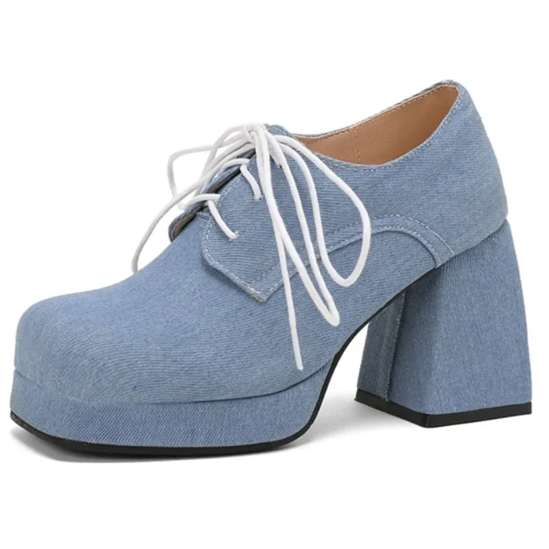 Simone Denim Heels - Image 3