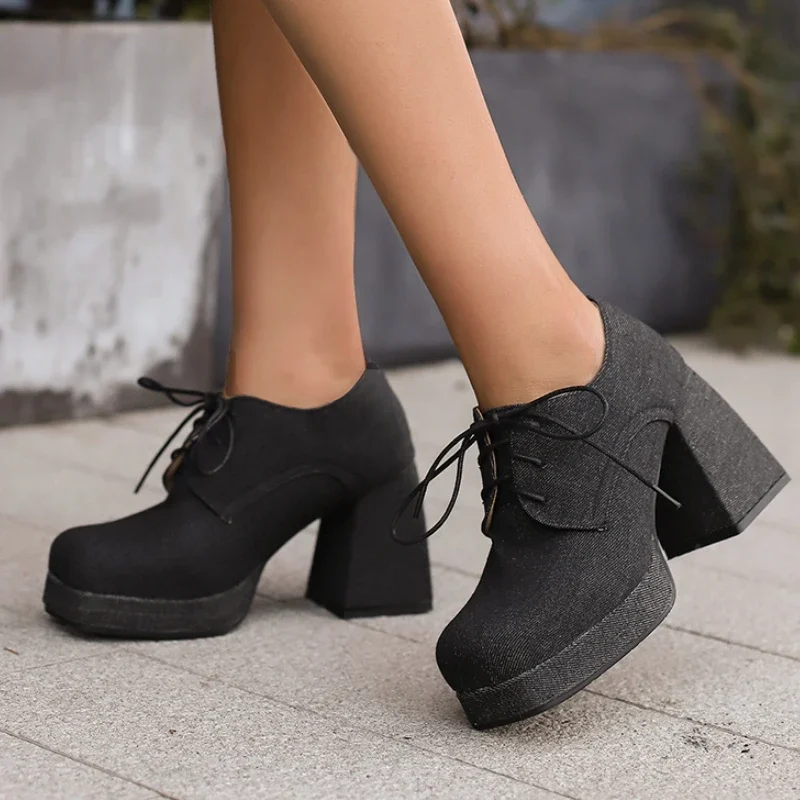 Simone Denim Heels - Image 4