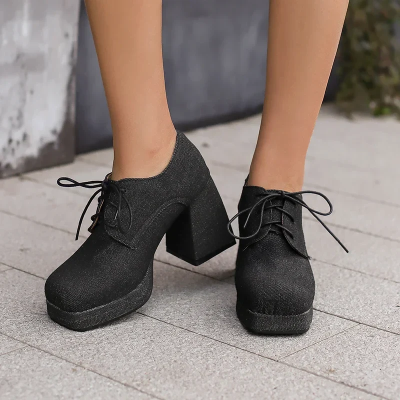 Simone Denim Heels - Image 7