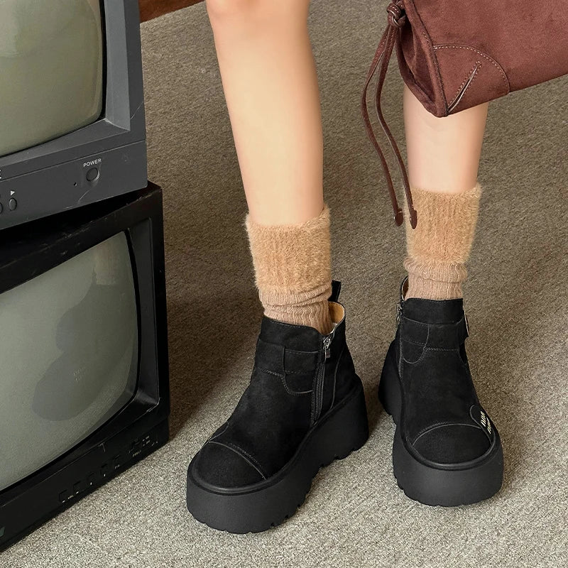 SkyLift Suede Ankle Boots - Image 5
