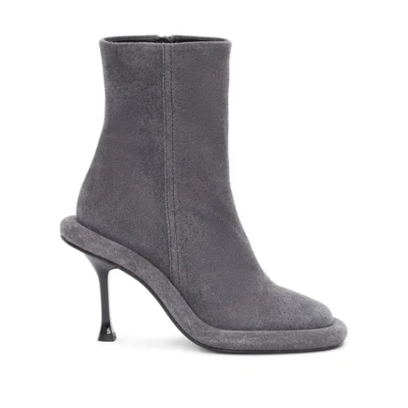 Skyline Blue High Heel Boots - Image 3