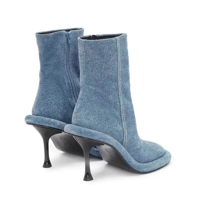 Skyline Blue High Heel Boots - Image 6