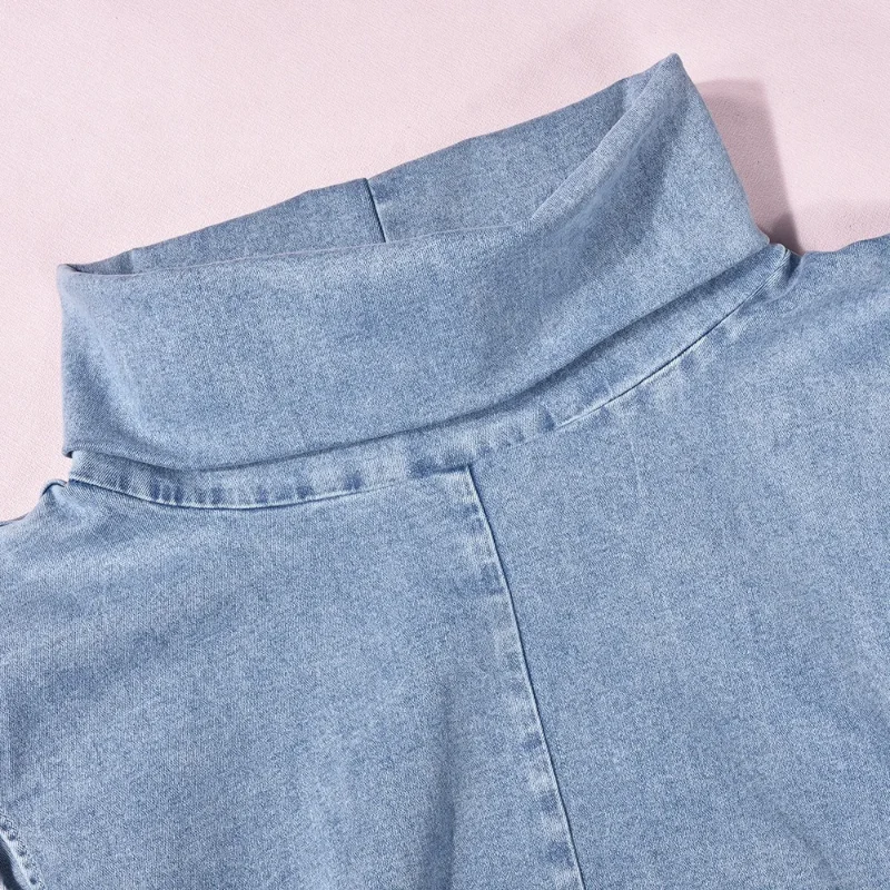 Slimline Lace Denim Midi - Image 6