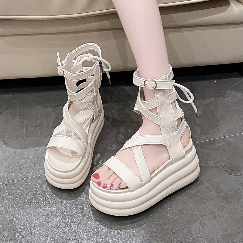 StrapWrap Tie Sandals - Image 4