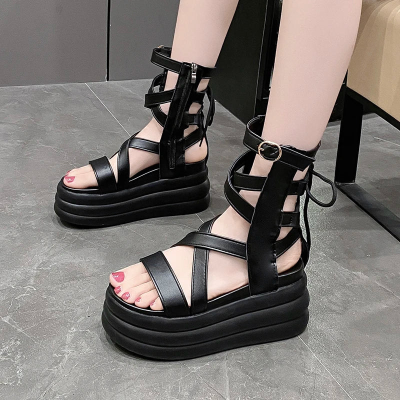 StrapWrap Tie Sandals - Image 5