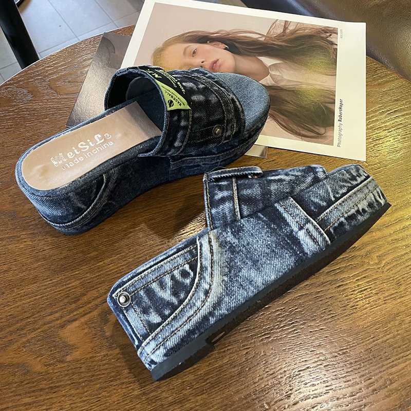 Strex Denim Platform Slides - Image 6