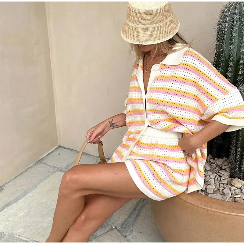 Stripe Vibes Cardigan Set - Image 4