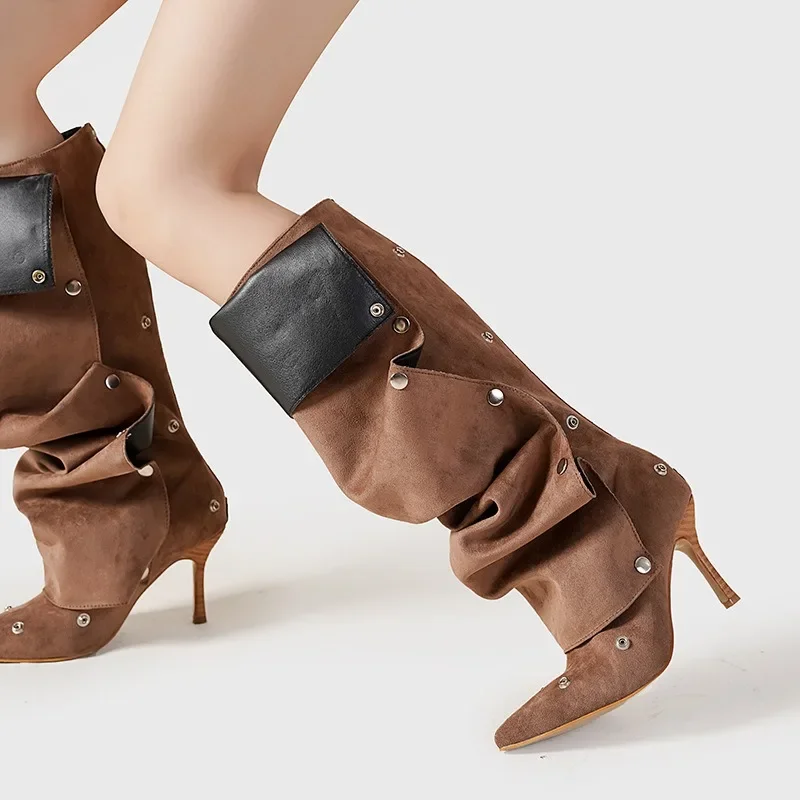 Studded Siren Knee High Boots - Image 8