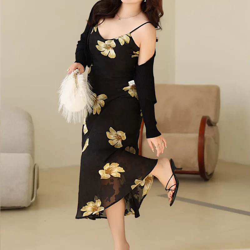 Sunlit Vine Spaghetti Strap Dresses - Image 2