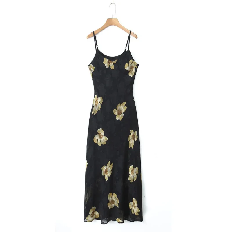 Sunlit Vine Spaghetti Strap Dresses - Image 5