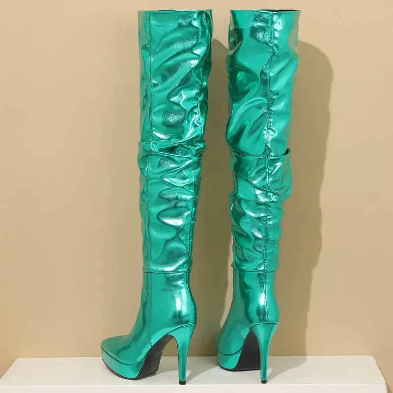 Superstar Glossy High Boots - Image 10