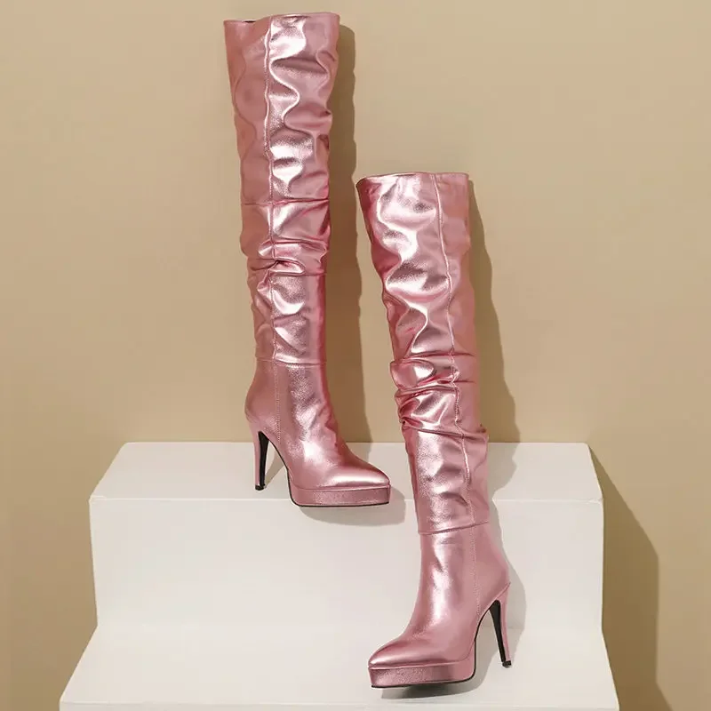 Superstar Glossy High Boots - Image 8