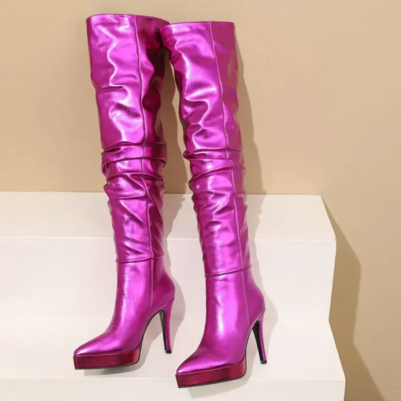 Superstar Glossy High Boots - Image 9