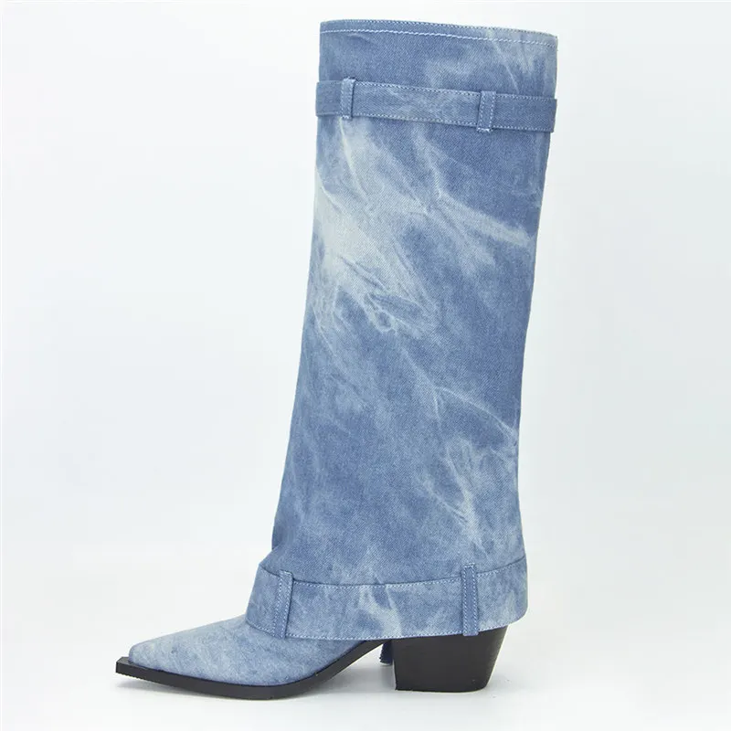 Syracuse Denim Boots - Image 2