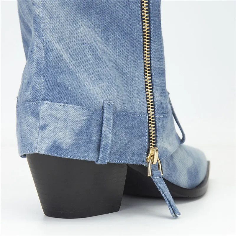 Syracuse Denim Boots - Image 5