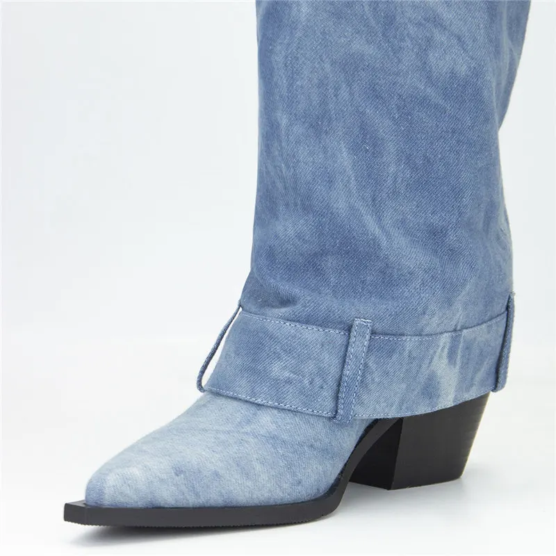 Syracuse Denim Boots - Image 6