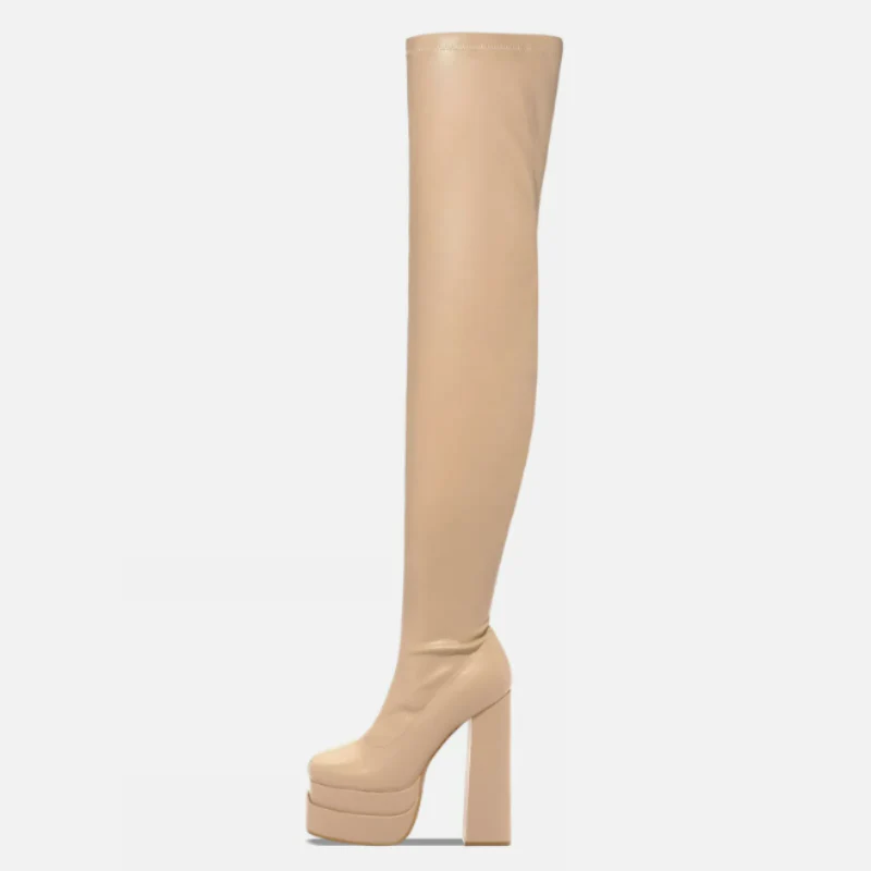 Temptation Tall Thigh High Boots - Image 3