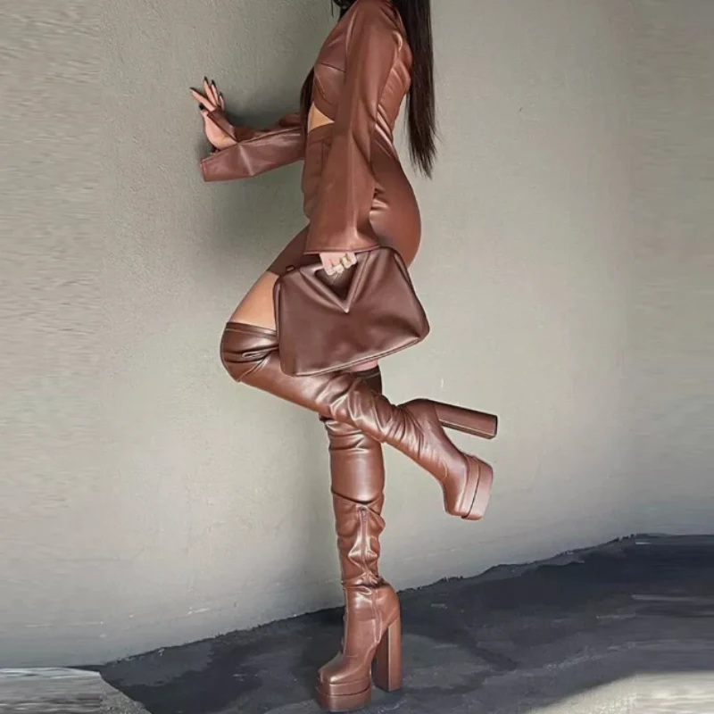 Temptation Tall Thigh High Boots - Image 8