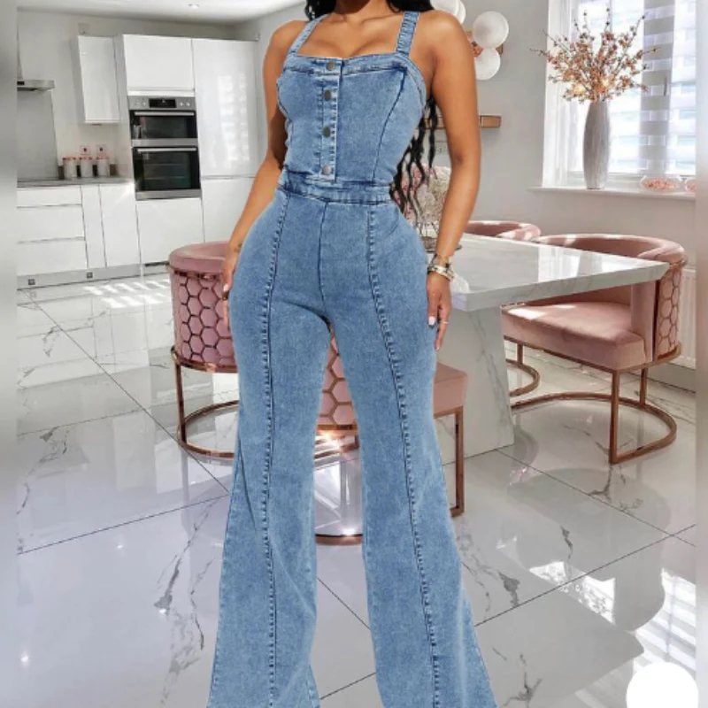 Transatlantic Denim Fusion Jumpsuit - Image 4