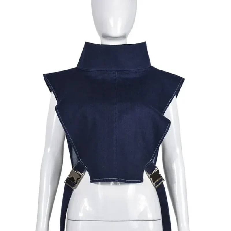 TrendyTurtle Lace-Up Denim Vest - Image 6