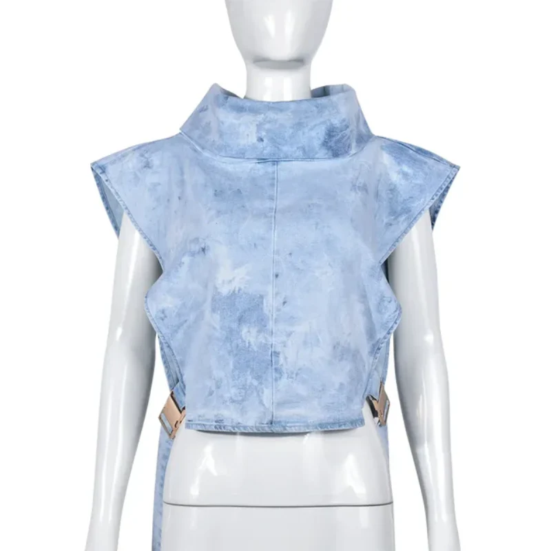 TrendyTurtle Lace-Up Denim Vest - Image 7