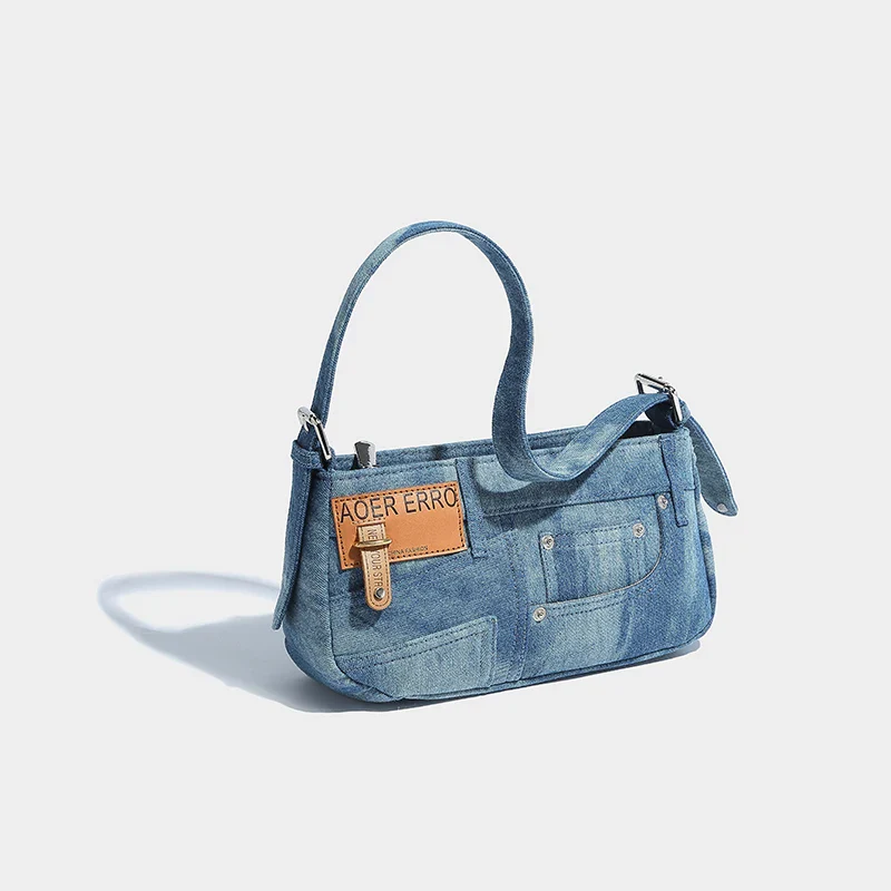 Erro Denim Shoulder Bag - Image 3