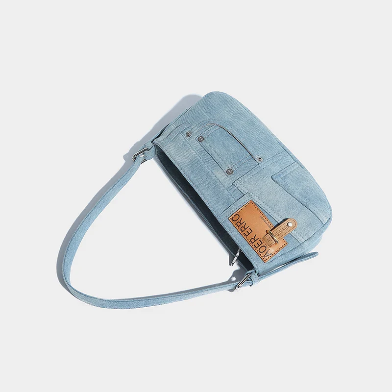 Erro Denim Shoulder Bag - Image 4