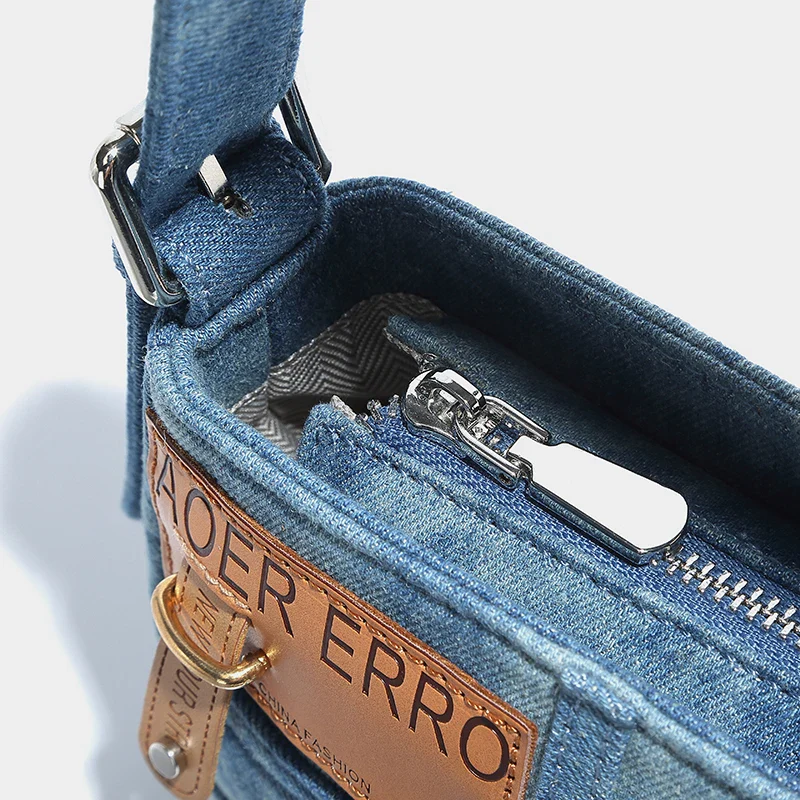 Erro Denim Shoulder Bag - Image 6