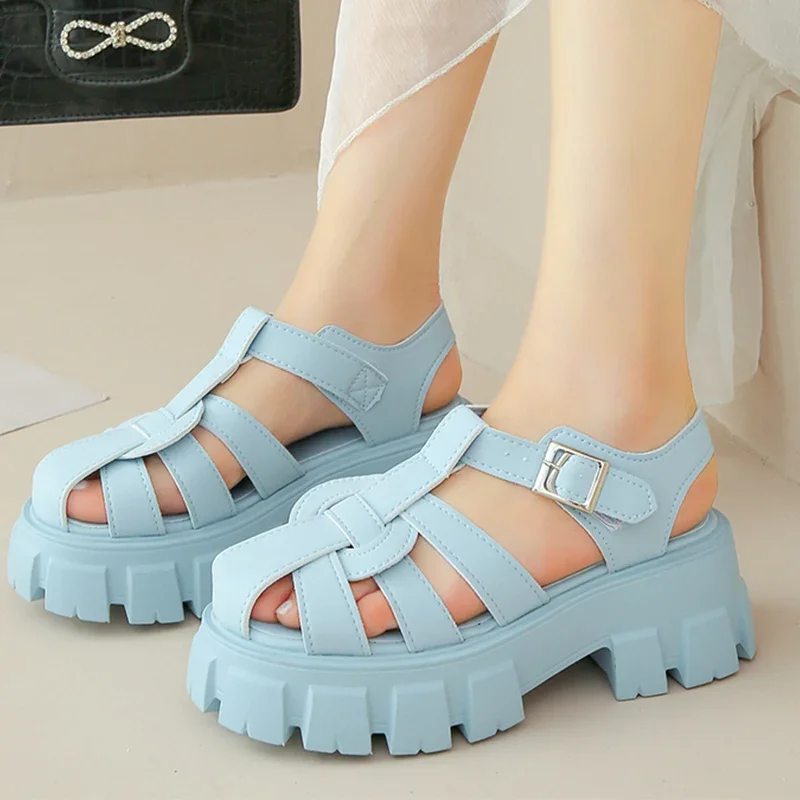 Veneto Roman Platform Sandals - Image 5