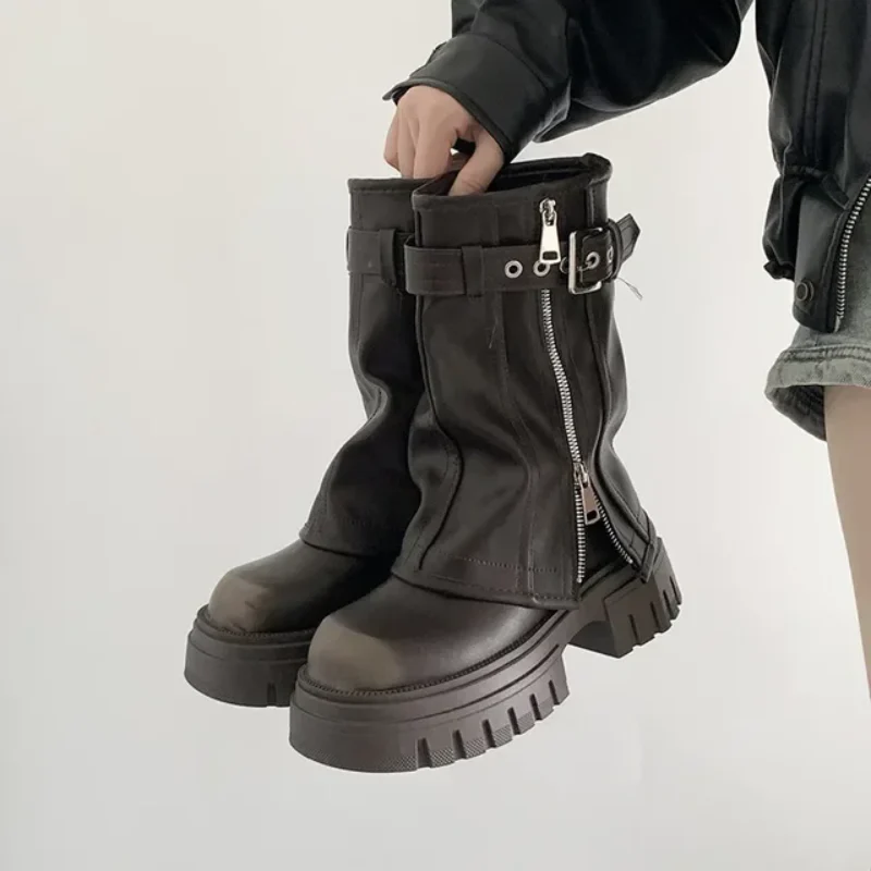 VogueVista Chunky Boots - Image 2