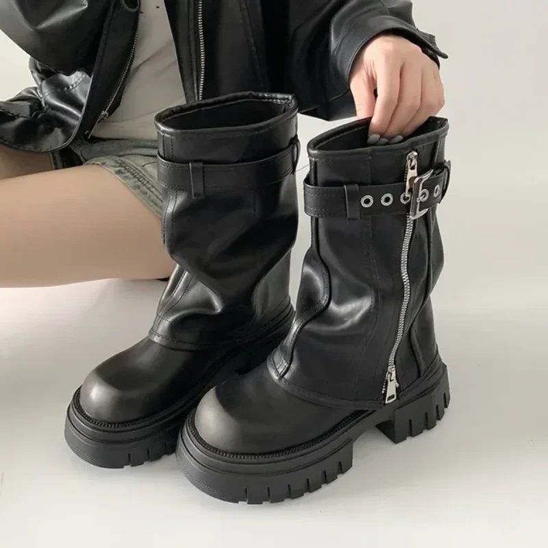 VogueVista Chunky Boots - Image 3
