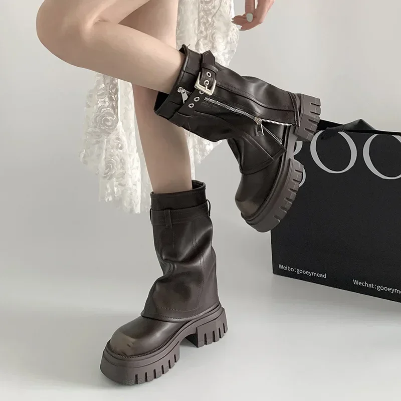 VogueVista Chunky Boots - Image 4
