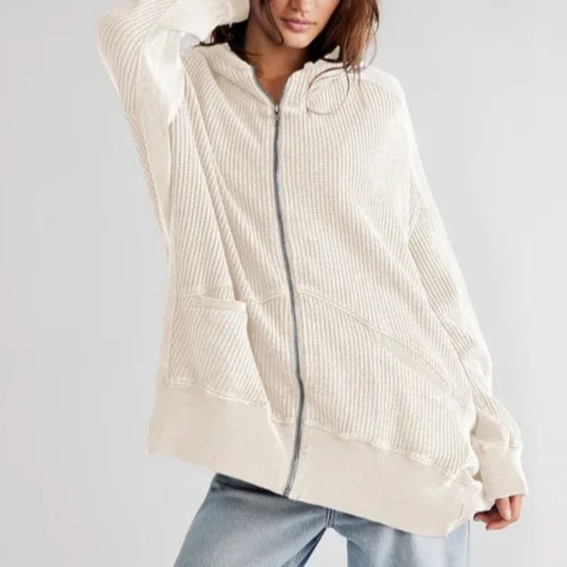 Waffle Wonderfall Zip-Up Hoodie - Image 2