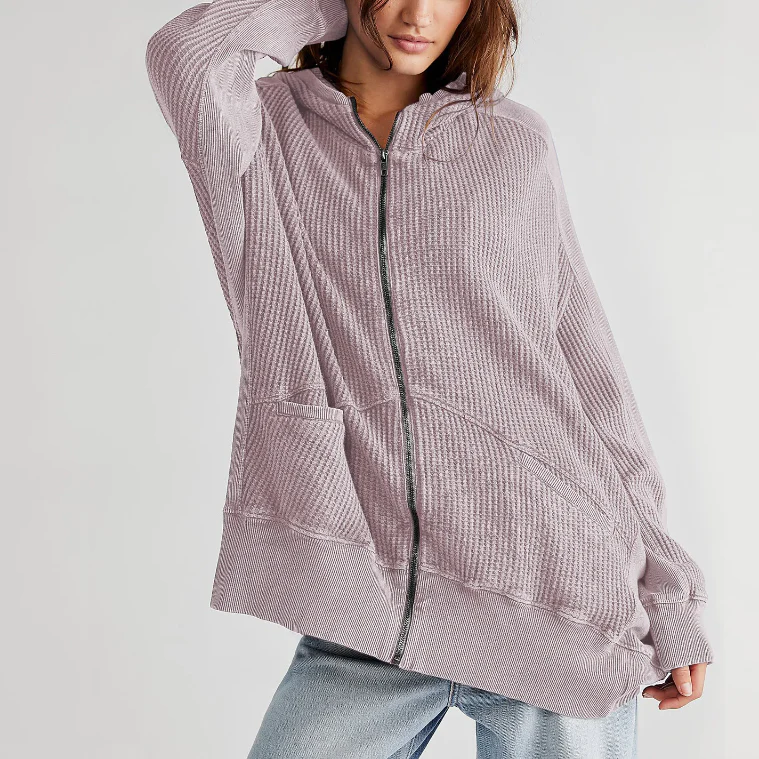 Waffle Wonderfall Zip-Up Hoodie - Image 3