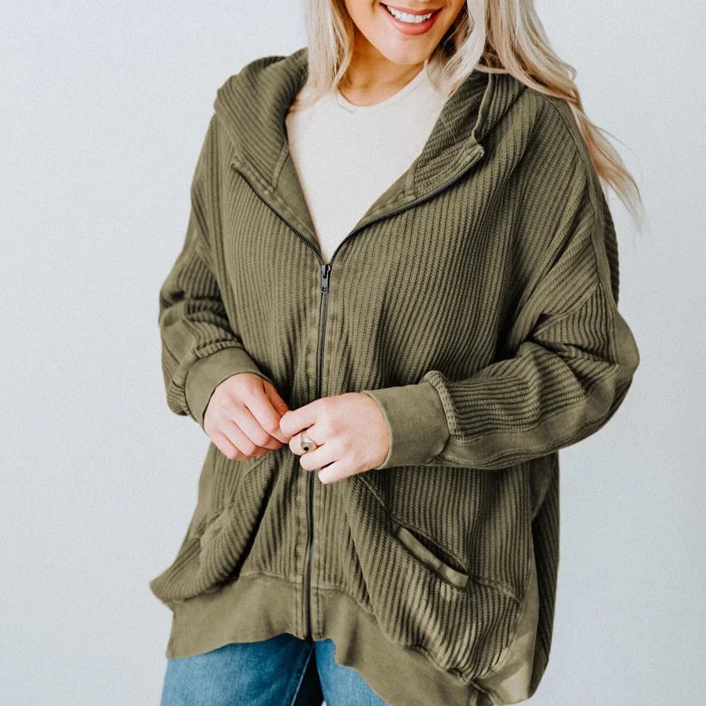 Waffle Wonderfall Zip-Up Hoodie - Image 7