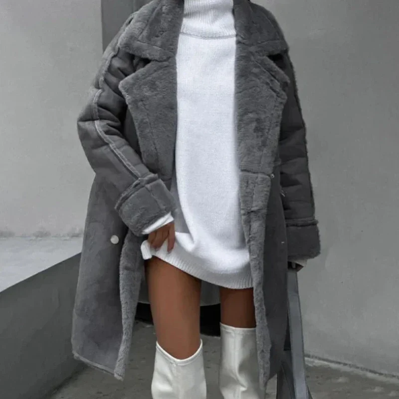 WarmNest Wool Lapel Coat - Image 3