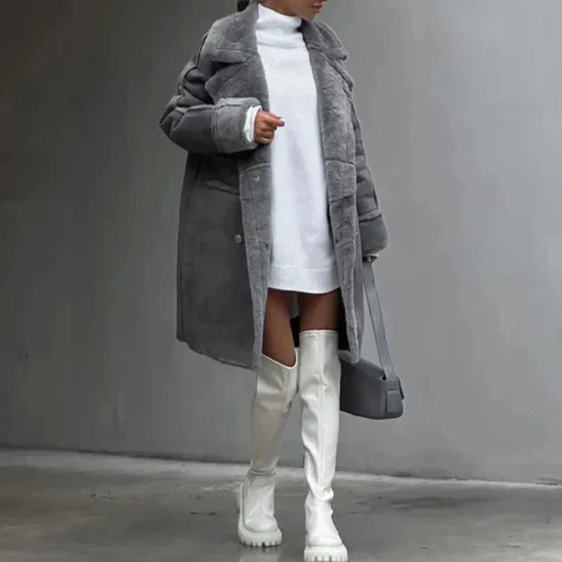 WarmNest Wool Lapel Coat - Image 5