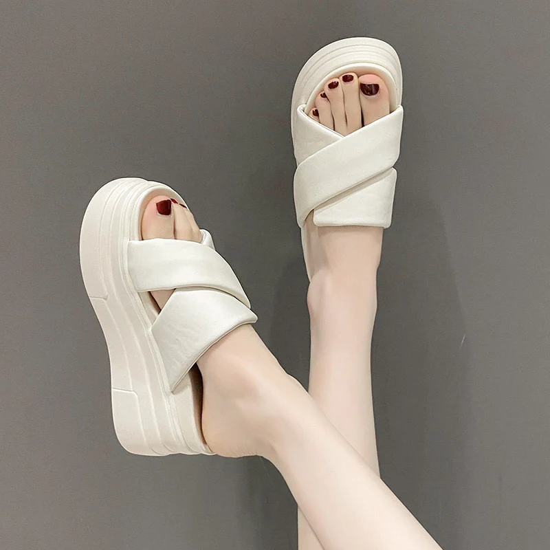 Xtra Summer Platform Slippers - Image 7