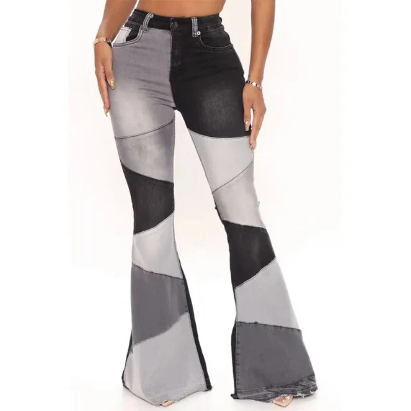 Zigzag Flared Jeans - Image 3