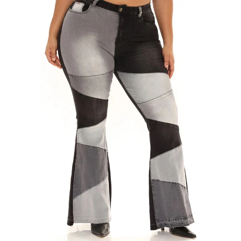 Zigzag Flared Jeans - Image 5