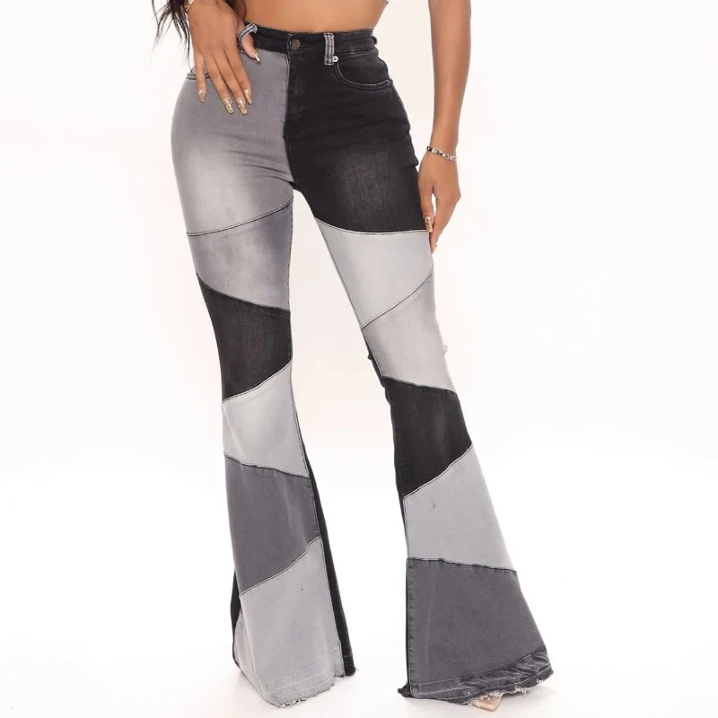 Zigzag Flared Jeans - Image 7